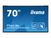 iiyama ProLite TH7067MIS-B2AG - 70" Diagonal Class (69.5" viewable) LED-backlit LCD display - interactive - with touchscreen - 1080p 1920 x 1080 - direct-lit LED - black