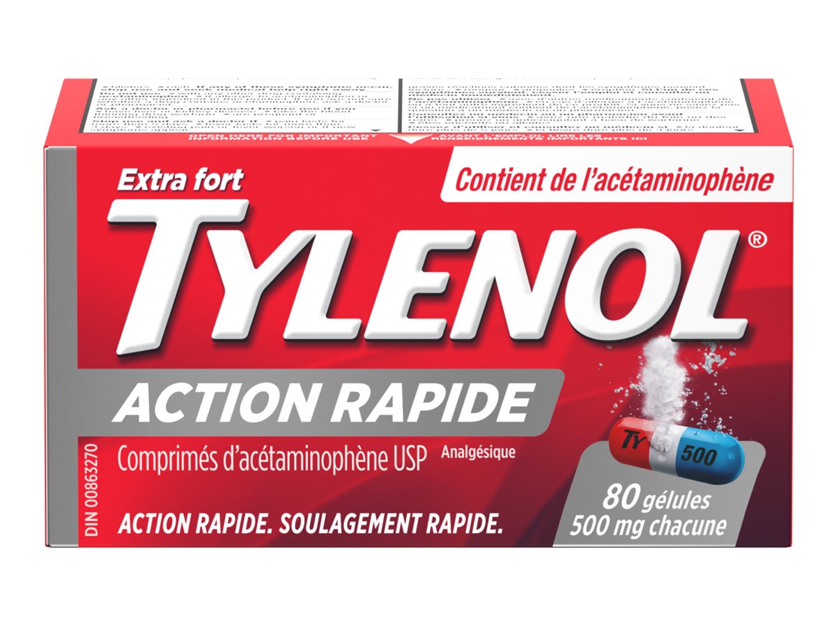 Tylenol Rapid Release Extra Strength Gel Capsules - 80's