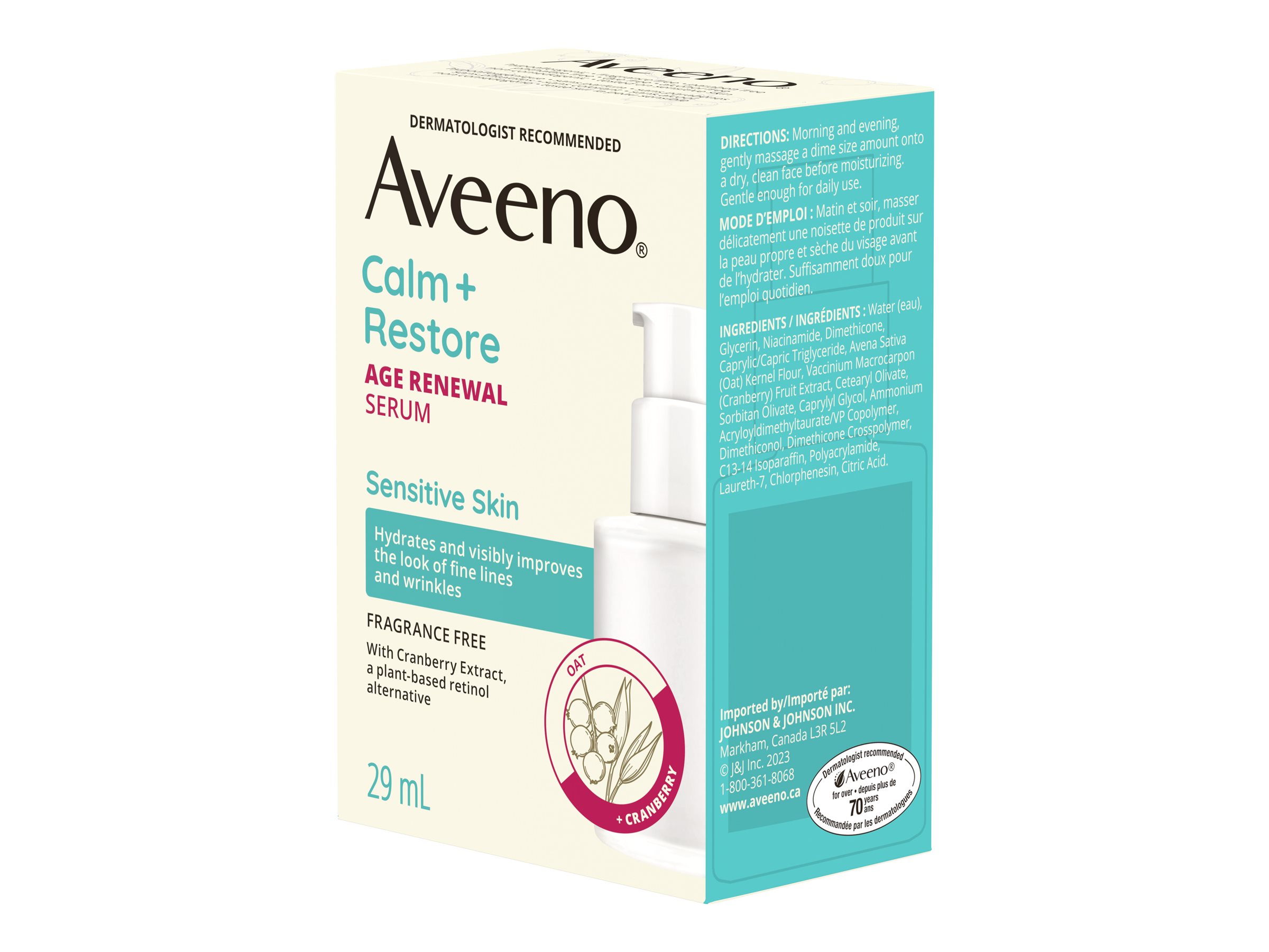Aveeno Calm + Restore Age Renewal Serum - 29ml