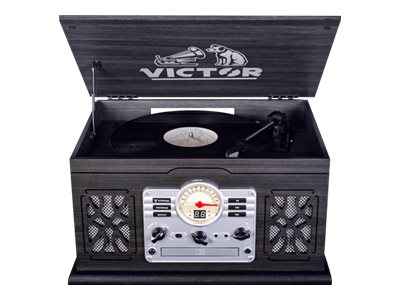 Victor VWRP-3800 CD player / cassette player / radio / turntable graphite