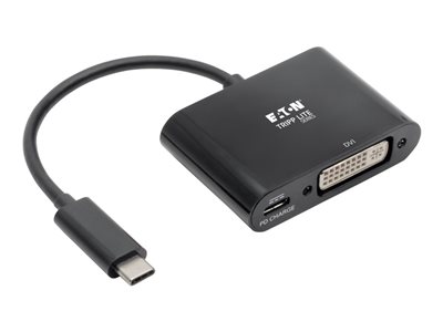 Tripp Lite USB-C to DVI Adapter w/PD Charging