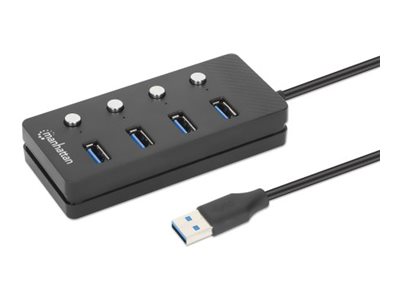 MH 4-Port USB 3.0 Typ-A Hub schwarz, MANHATTAN 180887 180887 (BILD5)
