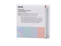 Cricut Pastel Sampler Skær væk-kortsæt Hvid Hviskende blå Silver matte holographic Tulipan Pudder-blå