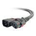 C2G 6ft Locking C14 to C13 10A 250V Power Cord Black
