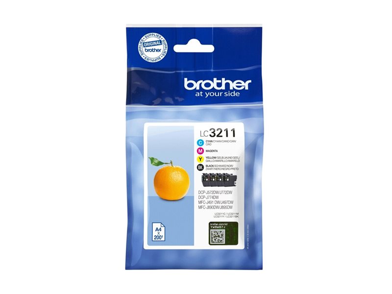 BROTHER LC3211VAL Pack of 4 cartridges
