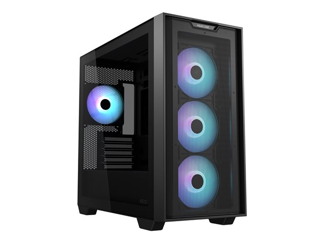 ASUS A21 PLUS TG ARGB BLACK mATX Case