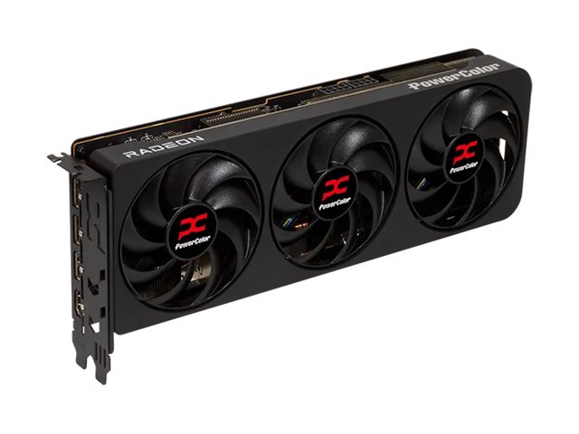 PowerColor Reaper graphics card Radeon RX 9070 GRE 12 Product shot Left-angle 79300