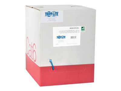 Eaton Tripp Lite Series Cat6 Gigabit Solid Core Plenum-Rated UTP CMP PVC Bulk Ethernet Cable, Blue, 1000 ft. (304.8 m)