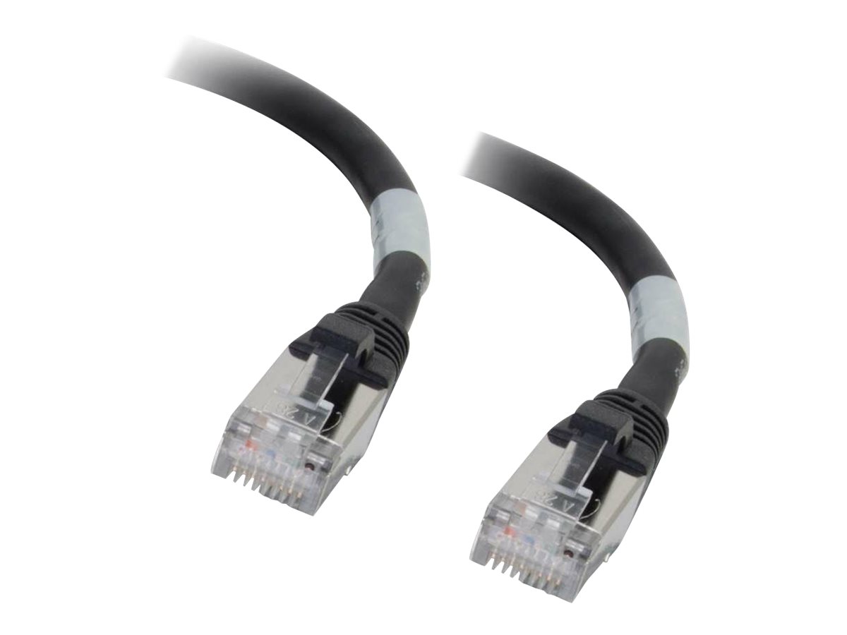 C2G Cat6a Booted Shielded (STP) Network Patch Cable - patch cable - 1 m - black