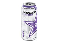 Rockstar Caffeinated Energy Drink - Grape - 473ml
