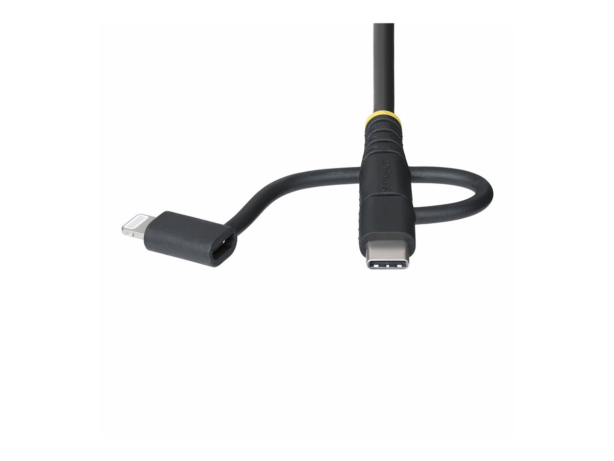 StarTech.com 3.3ft USB Multi Charging Cable, Lightning/Micro-USB/Type-C - sada kabelů USB - 1 m – foto 8