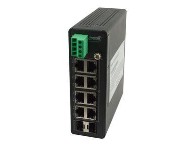 Transition Networks Hardened Switch unmanaged 8 x 10/100/1000 (PoE+) + 2 x SFP 