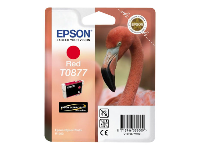 Epson T0877 - červená - originální - inkoustová cartridge – foto 2