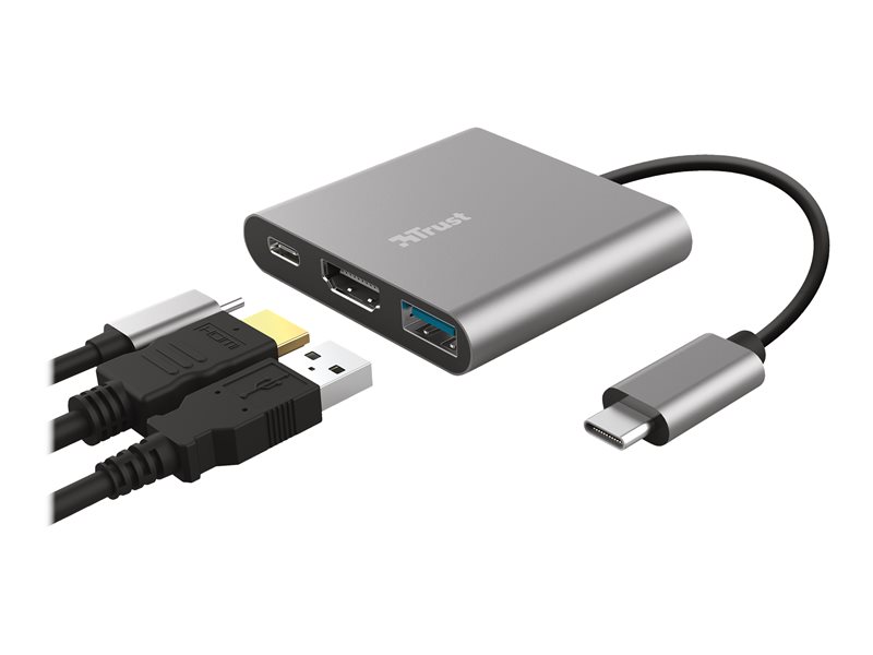 TRUST Adaptateur DALYX USB-C 3 en 1 HDMI