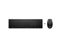 HP 650 - keyboard and mouse set - UK - black Input Device