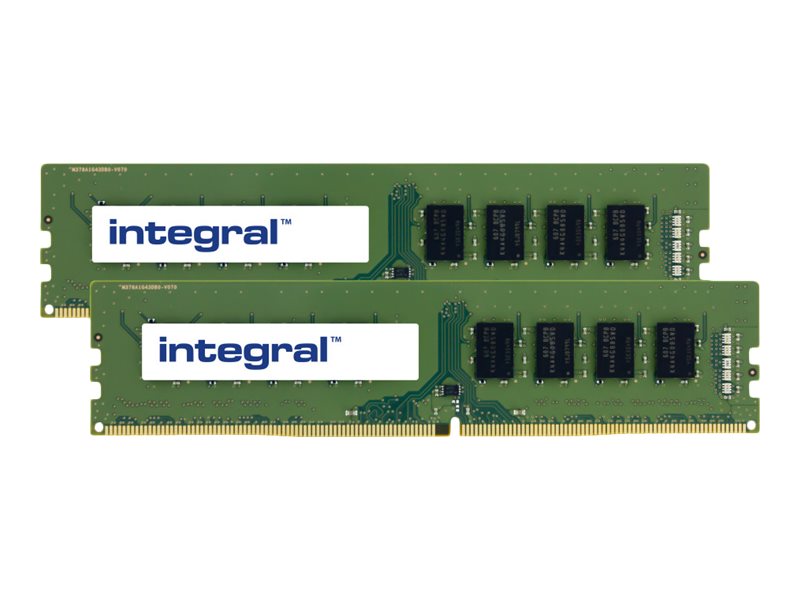 An image of Integral - DDR4 - kit - 64 GB: 2 x 32 GB - DIMM 288-pin - 3200 MHz / PC4-25600 - unbuffered