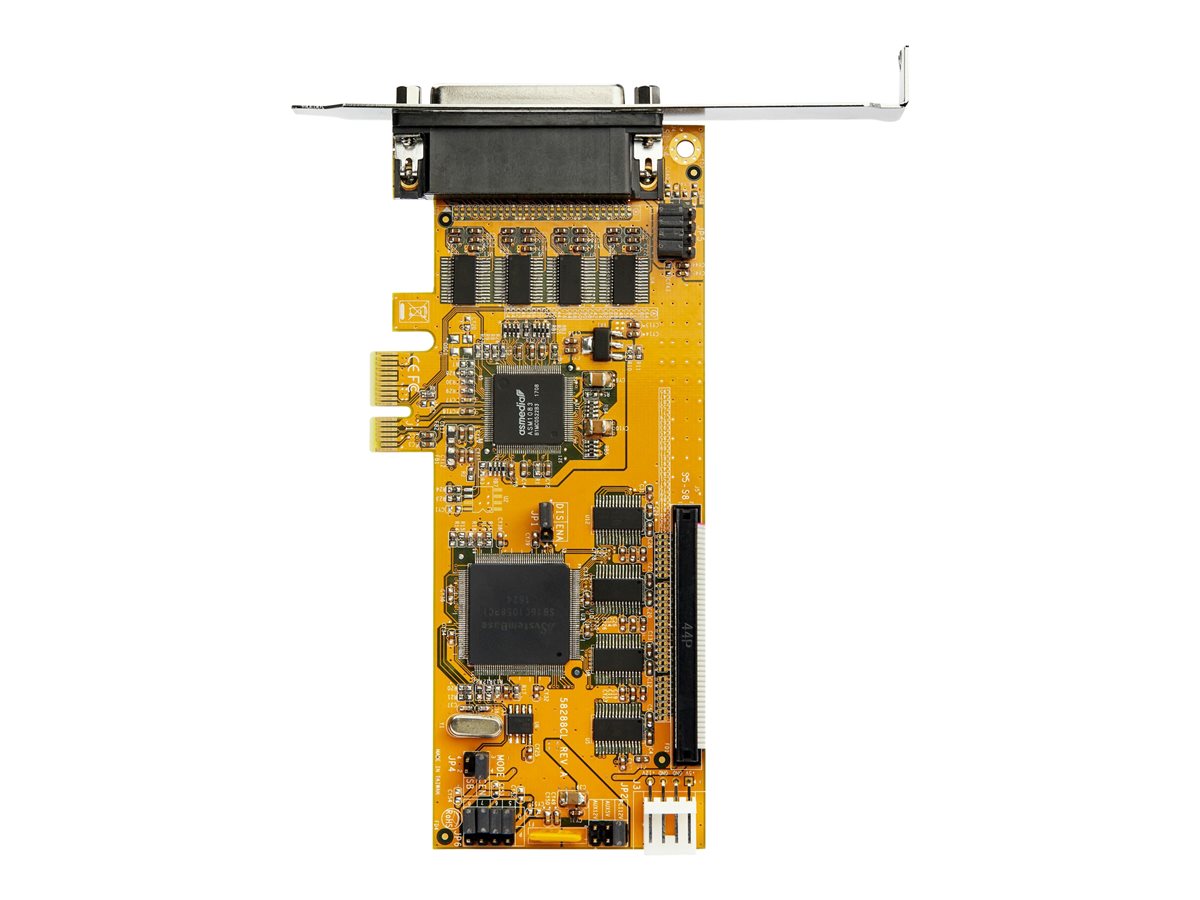 StarTech.com 8-Port PCI Express RS232 Serial Adapter Card, PCIe RS232 Serial Card, 16C1050 UART, Low Profile Serial DB9 Controller/Expansion Card, 15kV ESD Protection, Windows/Linux - Full Profile Bracket Incl - sériový adaptér - PCIe - RS-232 x 8 - kompatibilní s TAA – foto 5