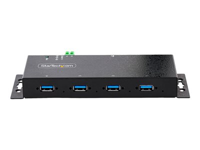 10-Port USB 3.0 Hub with Power Adapter - Metal Industrial USB-A Hub with  ESD & 350W Surge Protection - Din/Wall/Desk Mountable - High Speed USB 3.2