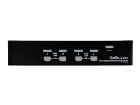 Startech 4-Port USB KVM Swith with OSD - TAA Compliant - 1U Rack Mountable VGA KVM Switch (SV431DUSBU) - KVM switch - 4 ports