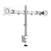 NEOMOUNTS Flat Desk Mount 2 screens Silv