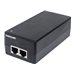 Intellinet Gigabit Ultra PoE+ Injector, 1 x 60 W Port, IEEE 802.3bt and IEEE 802.3at/af Compliant, Plastic Housing (Euro 2-pin plug)