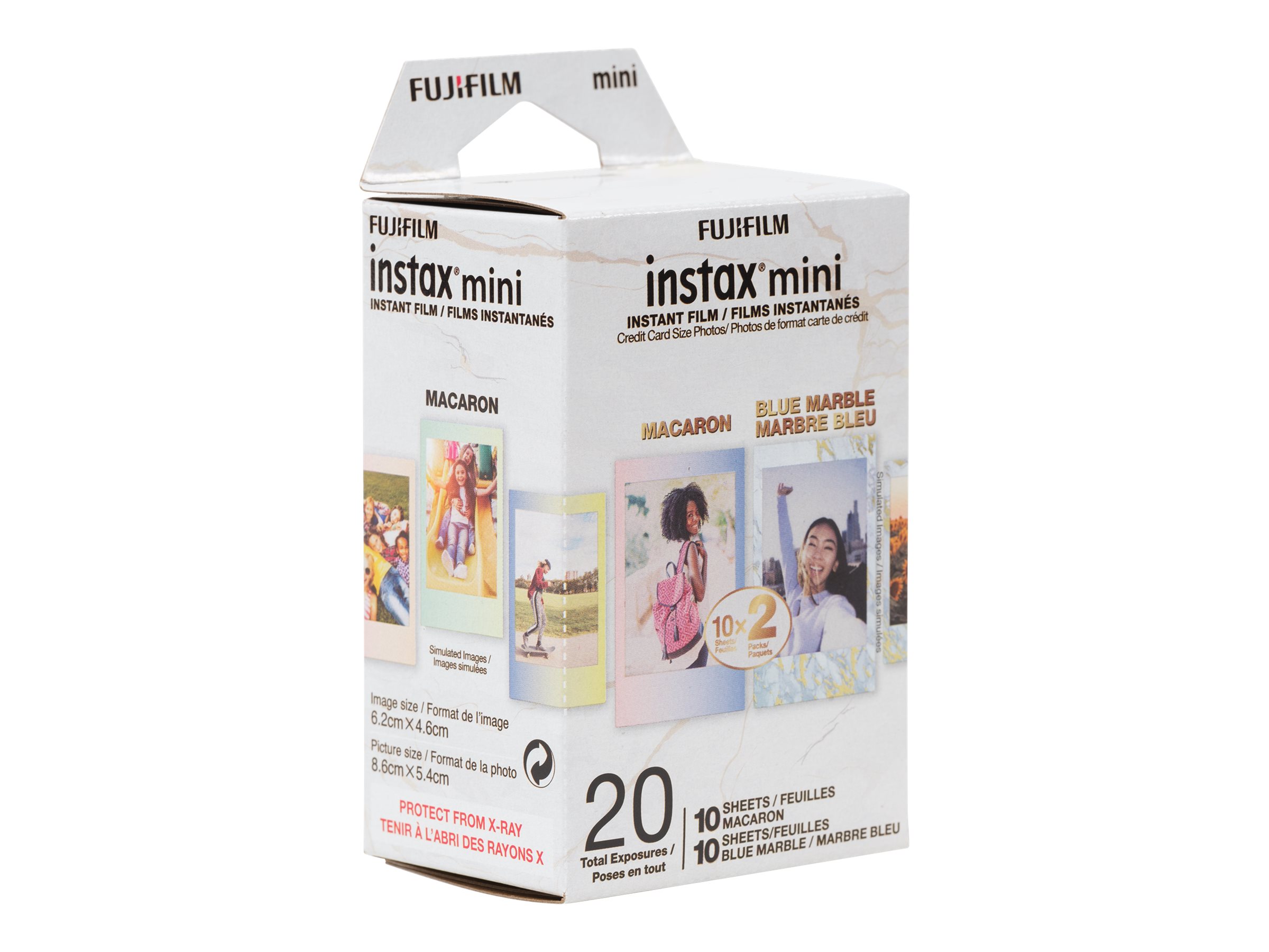Film Instax Mini Macaron Fujifilm 10 poses 