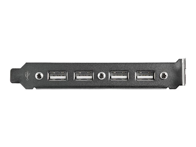 Image of StarTech.com 4 Port USB A Female Slot Plate Adapter - USB panel - 4 pin USB Type A (F) (USBPLATE4) - USB panel - USB to 9 pin IDC
