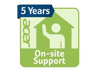 Acer Care Plus Non Booklet - extended service agreement - 5 years - on-site