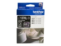 Brother LC137XLBK Super High Yield black original ink Product shot Front 76350