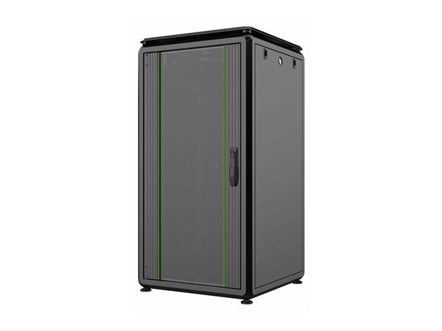 Lanview by Logon Data Line Netzwerkschrank RDL22U66BL 22U 600x600x1164mm Schwarz