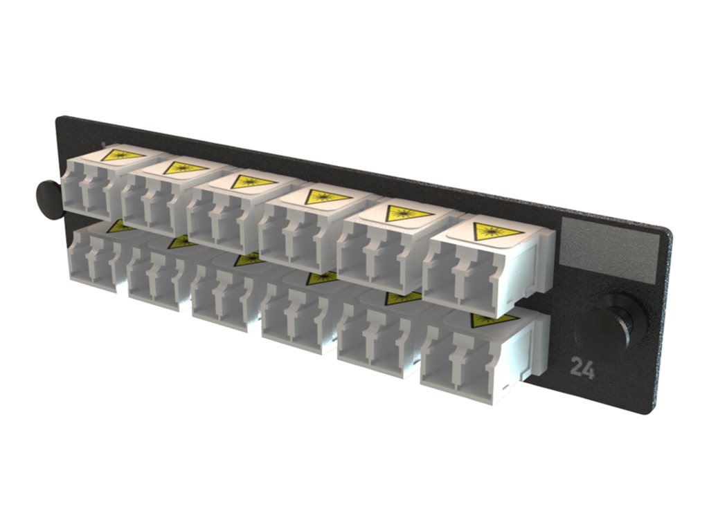 ADPT PANEL OFP 12 KEYED LC DX 24F WHITE MOQ 1