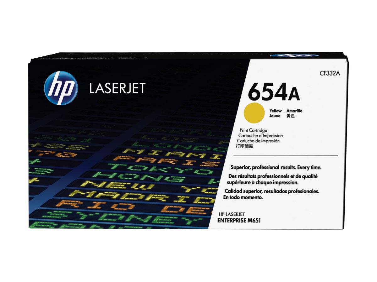 HP 654A Yellow Toner