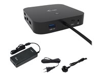 i-Tec - docking station - USB-C 3.1 Gen 2 / Thunderbolt 3 - HDMI, DP++ - 1GbE