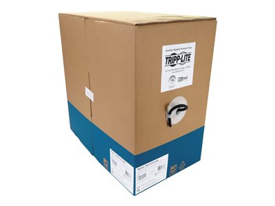 Eaton Tripp Lite Series Cat6a 10G Solid Core UTP Bulk Ethernet Cable, CMR Rated, Black, 1000 ft. (305 m)