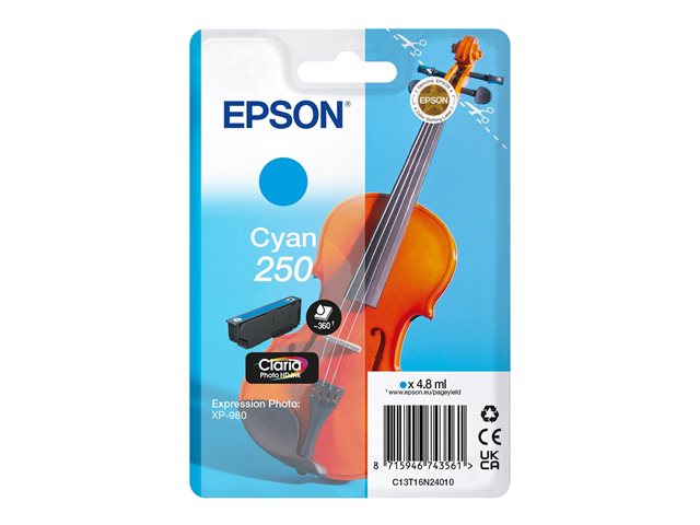 EPSON Singlepack Cyan 250 ink C13T16N24010