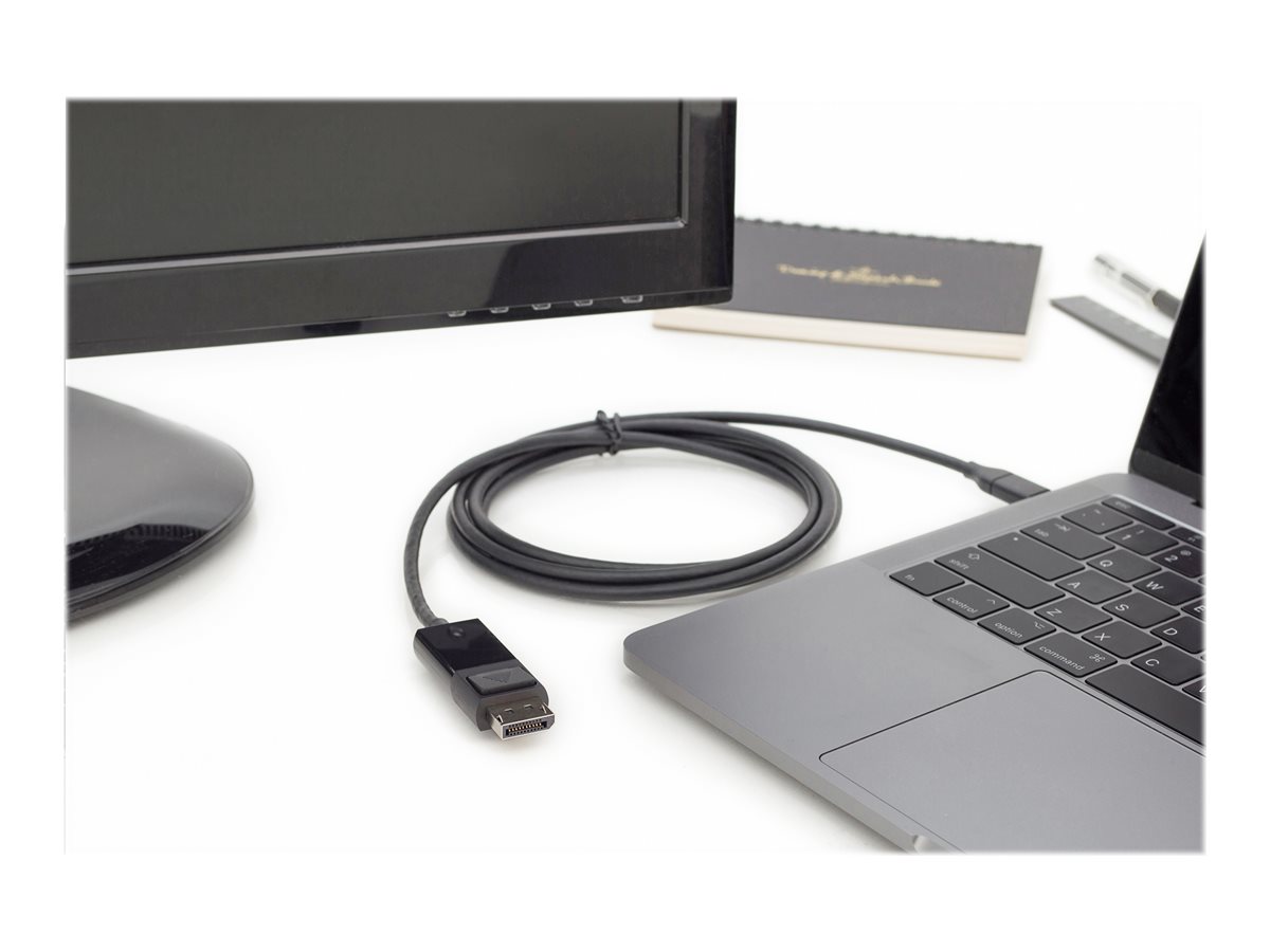 DIGITUS DisplayPort cable USB-C to DisplayPort 1.8 Product shot Ports / controls 75500