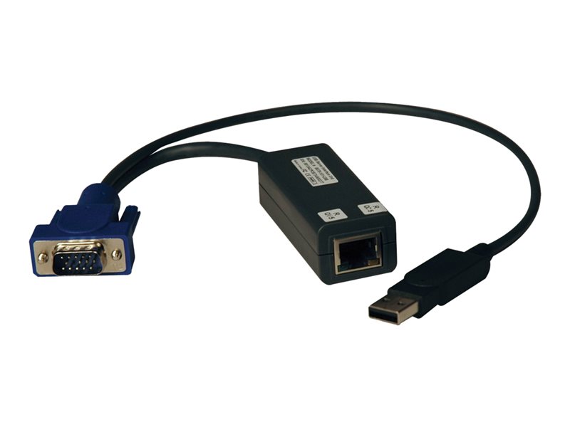 Eaton Tripp Lite Series USB Single Server Interface Unit Virtual Media KVM Switch HD15 USB RJ45 TAA
