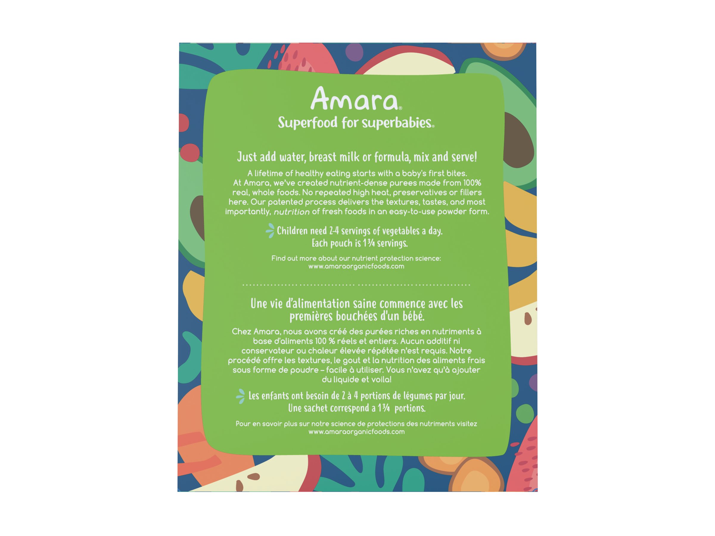 Amara Organic Baby Food - Potato Kale Veggie Mash - 3's