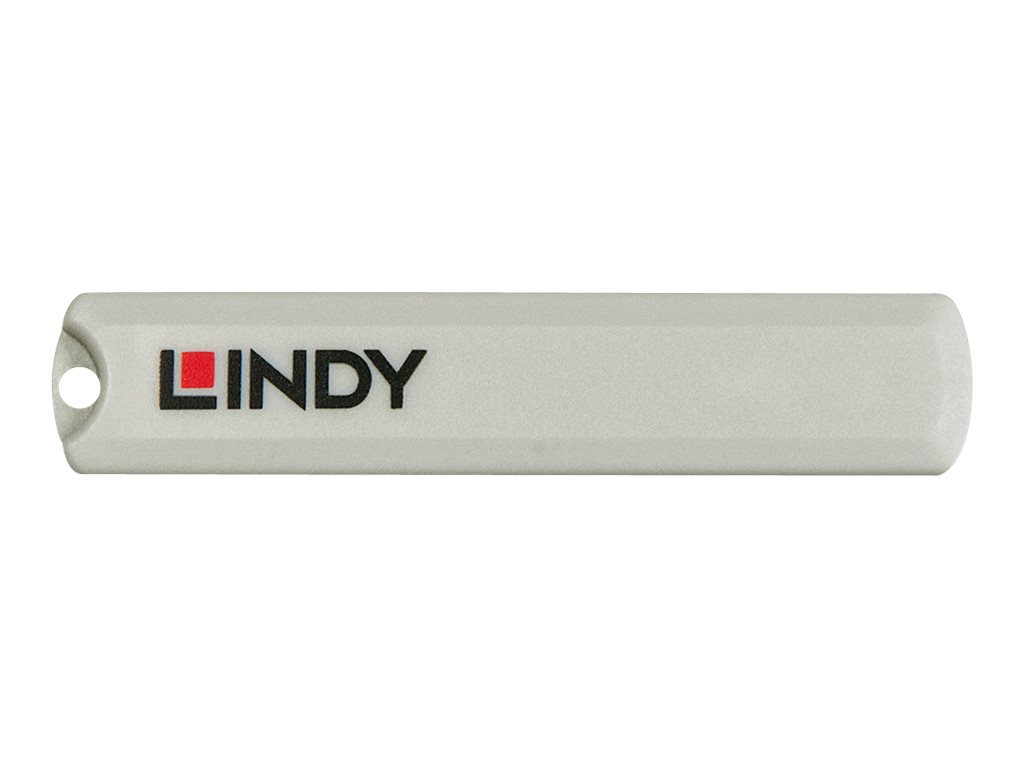 Kit bloqueur de port USB Type C avec clé et 4 verrous, bleu