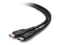 C2G 1.5ft (0.5m) USB-C Male to USB-C Male Cable (20V 5A) - USB 2.0 (480Mbps)