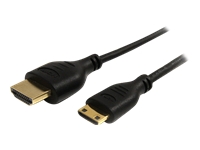 StarTech.com Slim High Speed HDMI® Cable with Ethernet - HDMI to HDMI Mini M/M