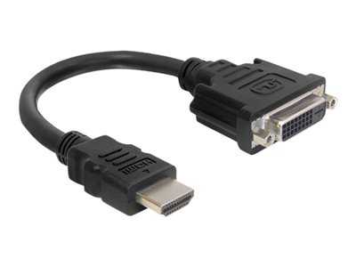 DELOCK HDMI Adapter A -> DVI(24+5) St/Bu Kabellänge 20cm - 65327