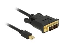 DeLOCK Adapter Mini DisplayPort han -> 24+1 pin digital DVI han 1 m Sort