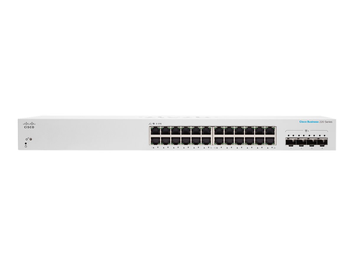 Cisco Business 220 Series CBS220-24T-4X - přepínač - 24 porty - inteligentní - Lze montovat do rozvaděče – foto 2