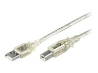 MicroConnect USB 2.0 USB-kabel 2m Transparent