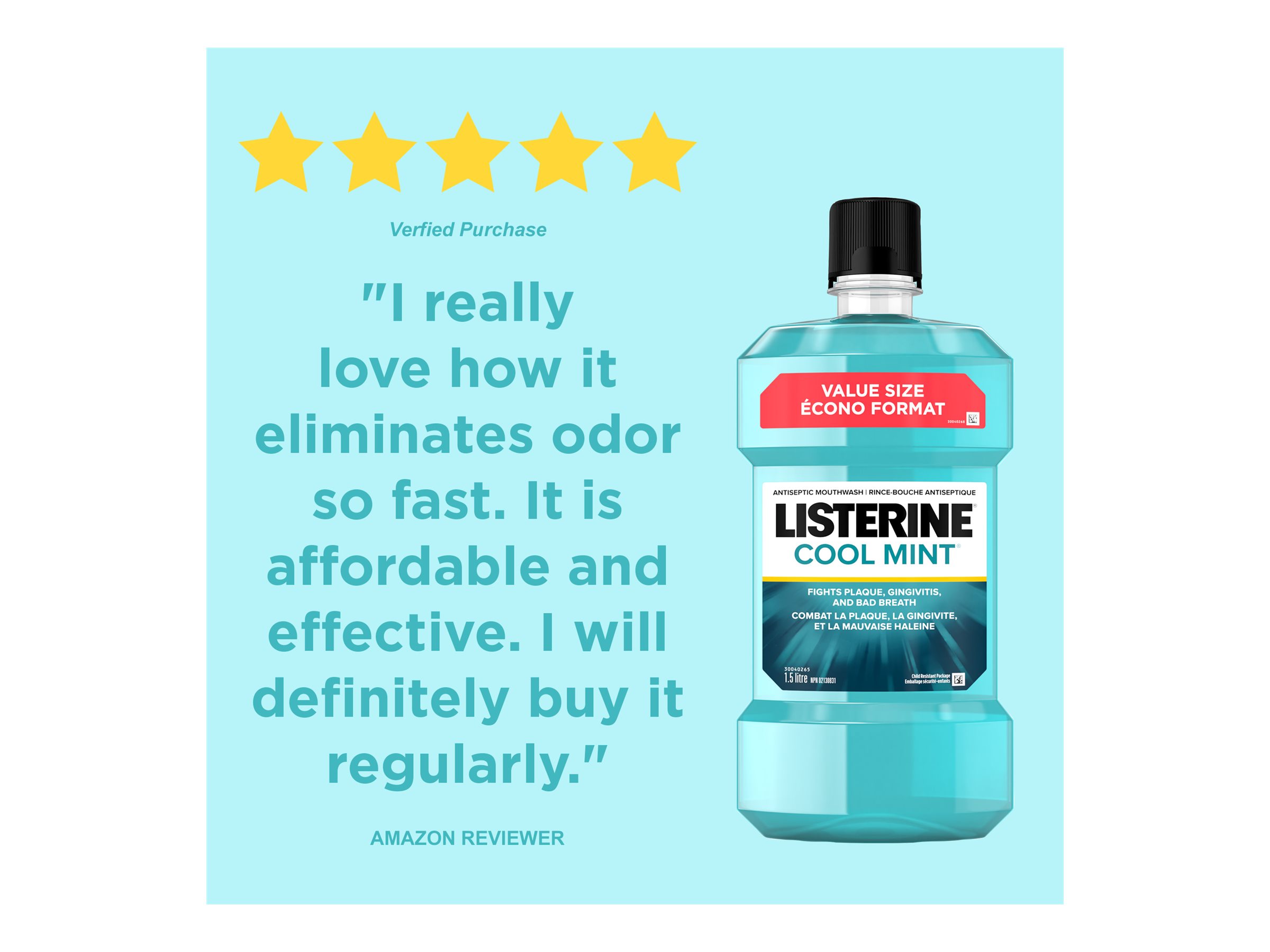 Listerine Mouthwash - Cool Mint - 1L