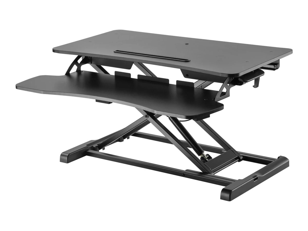 An image of ProperAV Work Proper 15 - standing desk converter - rectangular - black