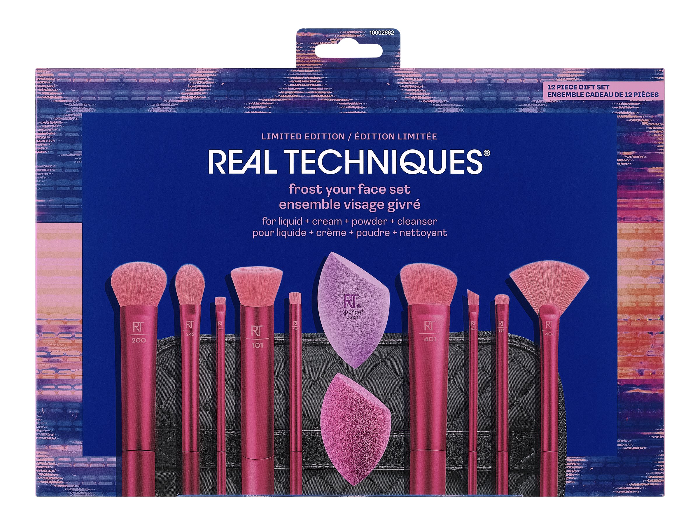 Real Techniques Limited Edition Frost Your Face Make-up Brush and Sponge Set - 12 piece