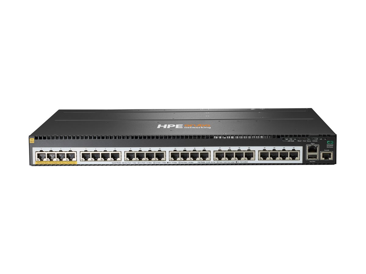 ARUBA 2930M 24SR POE CLAS STOCK – Hewlett Packard Enterprise