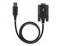 StarTech 10ft (3m) USB to Serial Adapter Cable, Interchangeable DB9 Screws/Nuts, COM Retention, USB-A to DB9 RS232, FTDI IC, 